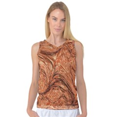 3d Glass Frame With Fractal Background Women s Basketball Tank Top by Simbadda