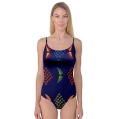 Abstract A Colorful Modern Illustration Camisole Leotard  by Simbadda