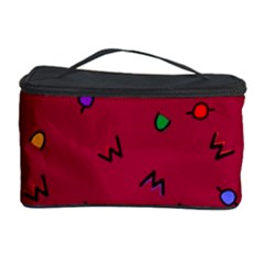 Red Abstract A Colorful Modern Illustration Cosmetic Storage Case by Simbadda