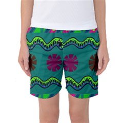 A Colorful Modern Illustration Women s Basketball Shorts by Simbadda