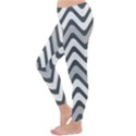 Shades Of Grey And White Wavy Lines Background Wallpaper Classic Winter Leggings View2