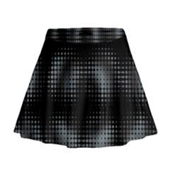 Circular Abstract Blend Wallpaper Design Mini Flare Skirt by Simbadda