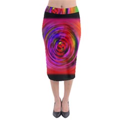 Colors Of My Life Midi Pencil Skirt by Simbadda