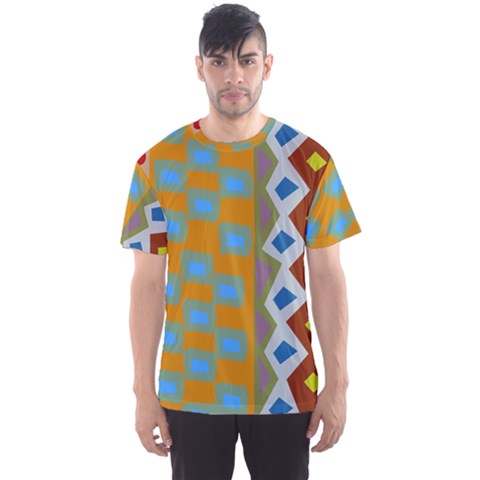 Abstract A Colorful Modern Illustration Men s Sport Mesh Tee by Simbadda