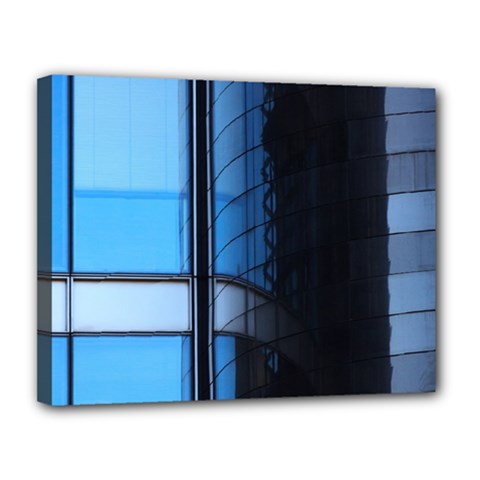 Modern Office Window Architecture Detail Canvas 14  X 11  by Simbadda