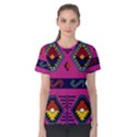 Abstract A Colorful Modern Illustration Women s Cotton Tee View1