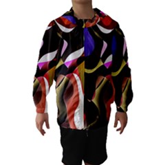 Colourful Abstract Background Design Hooded Wind Breaker (kids) by Simbadda