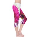 Pink Purple And White Flower Bouquet Capri Leggings  View4