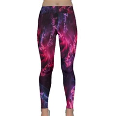 Abstract Fractal Background Wallpaper Classic Yoga Leggings by Simbadda