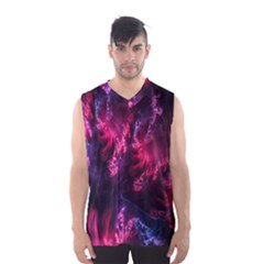 Abstract Fractal Background Wallpaper Men s Basketball Tank Top by Simbadda