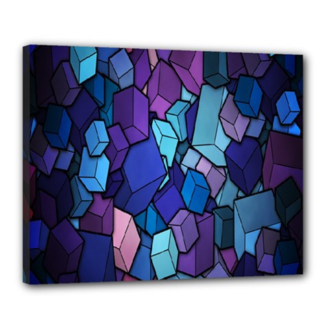 Cubes Vector Art Background Canvas 20  X 16 