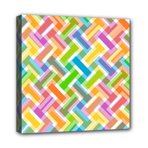 Abstract Pattern Colorful Wallpaper Background Mini Canvas 8  x 8 