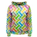 Abstract Pattern Colorful Wallpaper Background Women s Pullover Hoodie View1