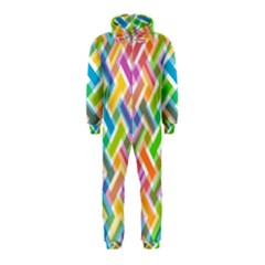 Abstract Pattern Colorful Wallpaper Background Hooded Jumpsuit (Kids)