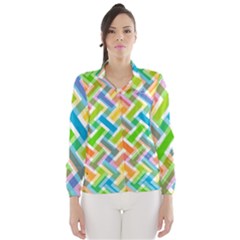 Abstract Pattern Colorful Wallpaper Background Wind Breaker (Women)