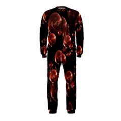 Fractal Chocolate Balls On Black Background Onepiece Jumpsuit (kids) by Simbadda