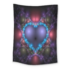 Blue Heart Fractal Image With Help From A Script Medium Tapestry