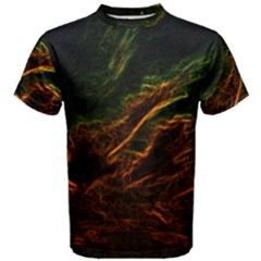 Abstract Glowing Edges Men s Cotton Tee