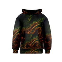 Abstract Glowing Edges Kids  Pullover Hoodie by Simbadda