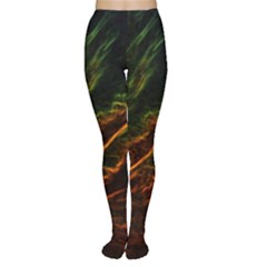 Abstract Glowing Edges Women s Tights by Simbadda