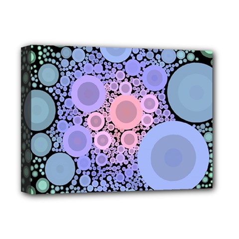 An Abstract Background Consisting Of Pastel Colored Circle Deluxe Canvas 16  X 12   by Simbadda