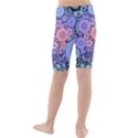 An Abstract Background Consisting Of Pastel Colored Circle Kids  Mid Length Swim Shorts View2