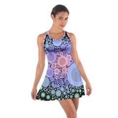 An Abstract Background Consisting Of Pastel Colored Circle Cotton Racerback Dress by Simbadda