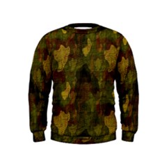 Textured Camo Kids  Sweatshirt by Simbadda