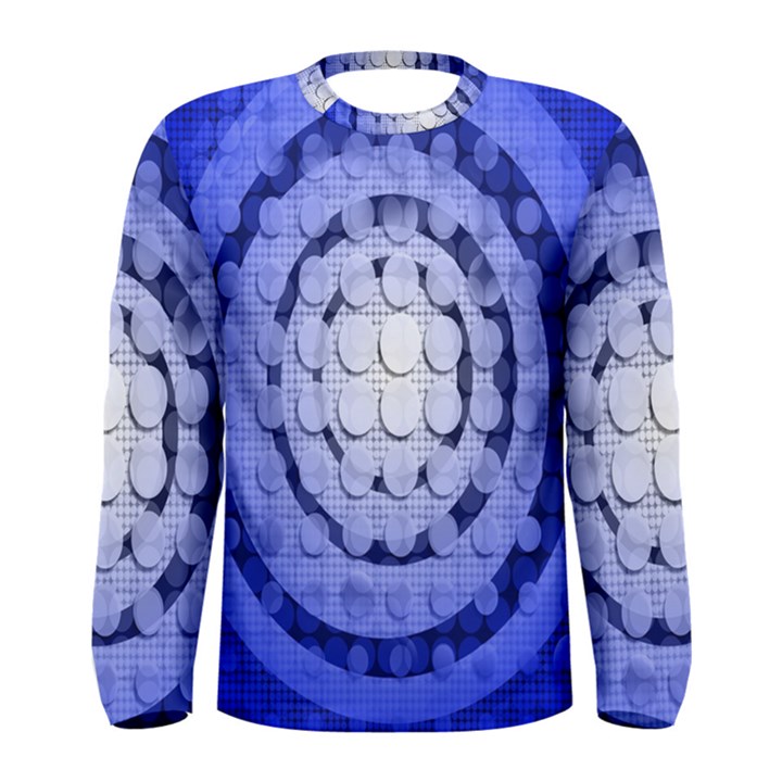 Abstract Background Blue Created With Layers Men s Long Sleeve Tee