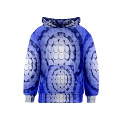 Abstract Background Blue Created With Layers Kids  Pullover Hoodie