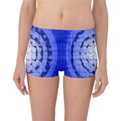 Abstract Background Blue Created With Layers Boyleg Bikini Bottoms