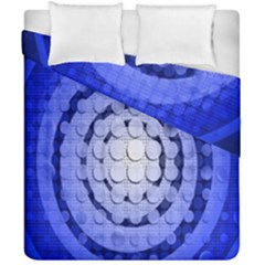 Abstract Background Blue Created With Layers Duvet Cover Double Side (California King Size)