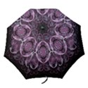 Fractal In Lovely Swirls Of Purple And Blue Folding Umbrellas View1