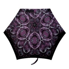 Fractal In Lovely Swirls Of Purple And Blue Mini Folding Umbrellas by Simbadda