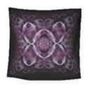 Fractal In Lovely Swirls Of Purple And Blue Square Tapestry (Large) View1