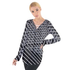 Abstract Architecture Pattern Women s Tie Up Tee by Simbadda