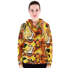 Colourful Abstract Background Design Women s Zipper Hoodie by Simbadda