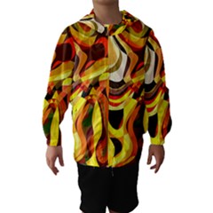 Colourful Abstract Background Design Hooded Wind Breaker (kids) by Simbadda