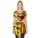 Colourful Abstract Background Design Short Sleeve Tunic  View1