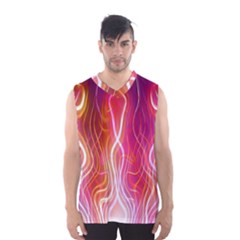 Fire Flames Abstract Background Men s Basketball Tank Top by Simbadda