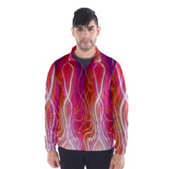 Fire Flames Abstract Background Wind Breaker (men) by Simbadda