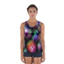 Soft Balls In Color Behind Glass Tile Women s Sport Tank Top  View1