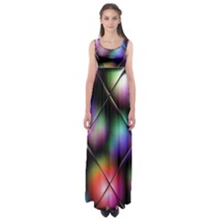 Soft Balls In Color Behind Glass Tile Empire Waist Maxi Dress by Simbadda