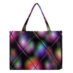 Soft Balls In Color Behind Glass Tile Medium Tote Bag