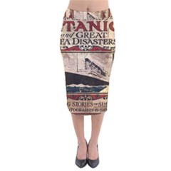Titanic Velvet Midi Pencil Skirt by Valentinaart
