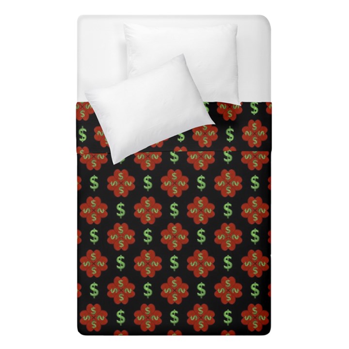 Dollar Sign Graphic Pattern Duvet Cover Double Side (Single Size)