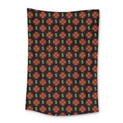 Dollar Sign Graphic Pattern Small Tapestry by dflcprints
