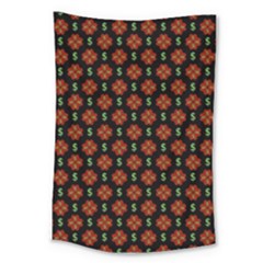 Dollar Sign Graphic Pattern Large Tapestry by dflcprints