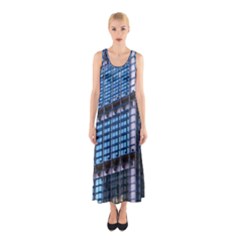 Modern Business Architecture Sleeveless Maxi Dress