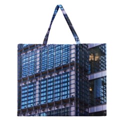 Modern Business Architecture Zipper Large Tote Bag by Simbadda